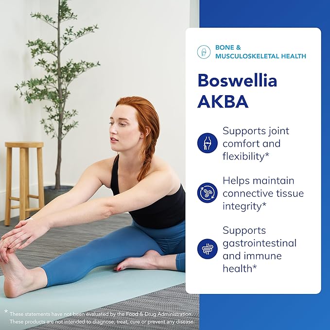 Pure Encapsulations Boswellia AKBA - Supports Joint Health Colon Immune System Gastrointestinal Tract &amp Cell Health* - with 5-LOXIN Boswellia Extract - Vegan &amp Non-GMO - 120 Capsules