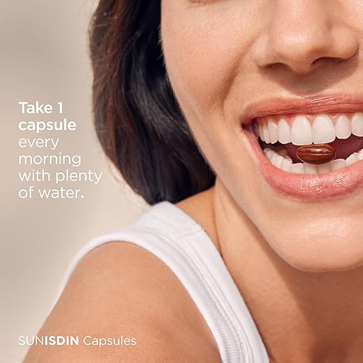 SUNISDIN - Daily Skin Care Antioxidant Supplement with Vitamin E and A - 30 Softgel Capsules