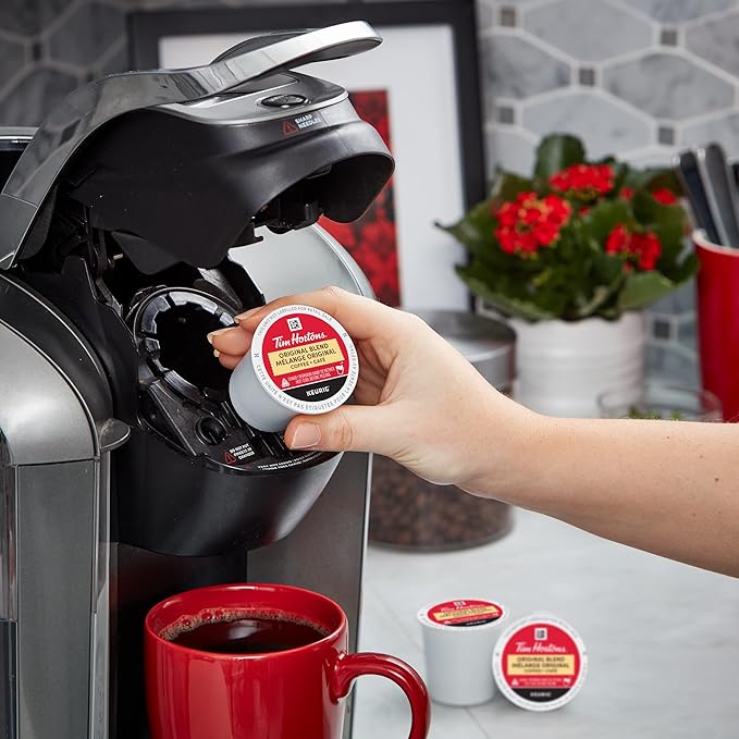 Tim Hortons Single Serve Coffee Original Blend K-Cup Pods for Keurig Coffee Makers (30 K-Cups)