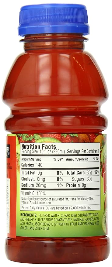 Langers Juice Cocktail Kiwi Strawberry 10 Fl Oz (Pack of 12)
