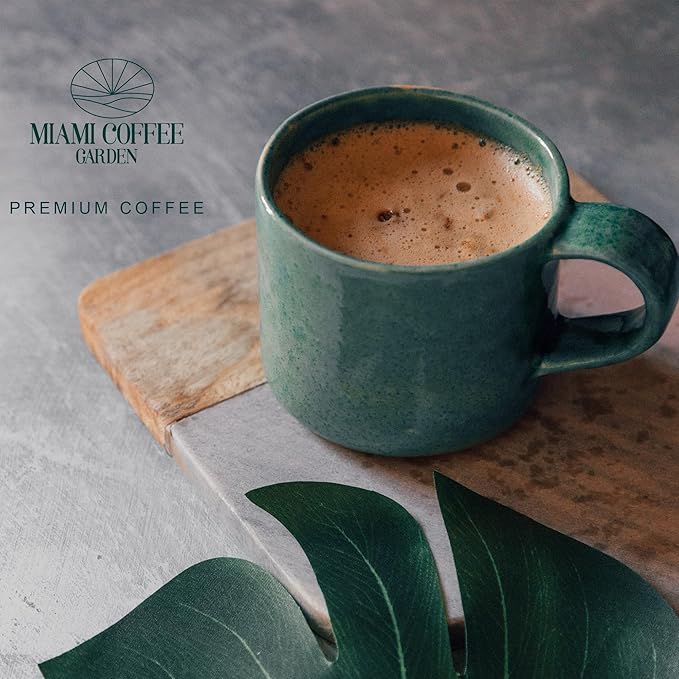 Miami Coffee Garden Sunshine Roast Brazilian Premium Coffee Rich and Balanced 100% Arabica Beans Low Acid Single Origin Finest Coffee Whole Beans 2 Lb Bag