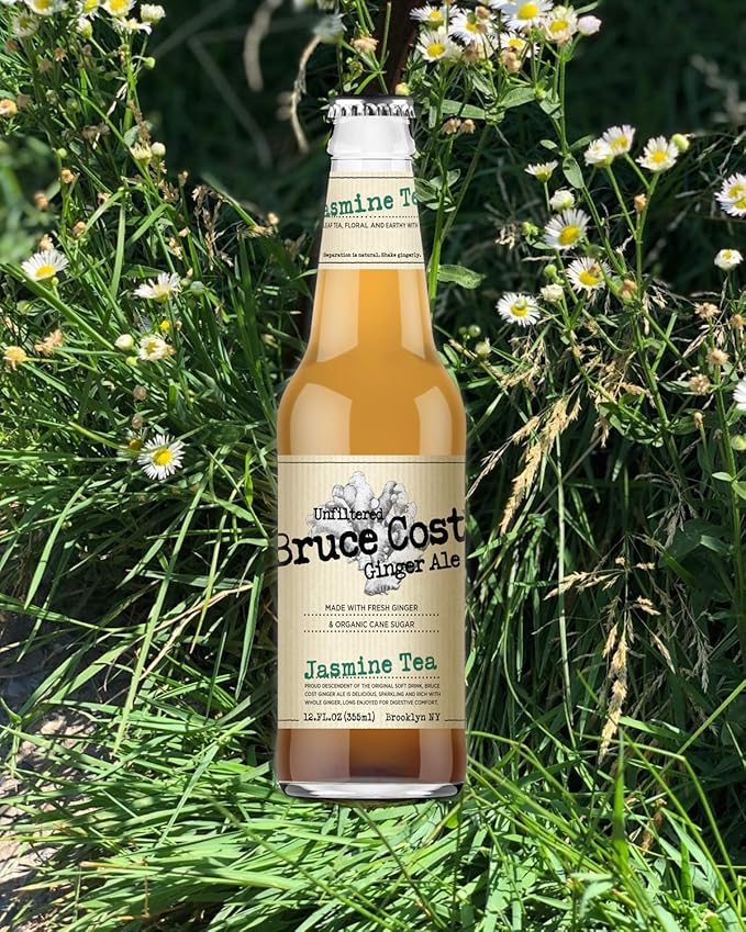 Bruce Cost Ginger Ale - Jasmine Tea - 12 oz (6 Glass Bottles)