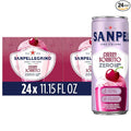 Sanpellegrino Soda Italiana Cherry Sorbetto Italian Sparkling Drink 0g Added Sugar Real Fruit Juice Italian Soda Sparkling Beverage 24-Pack