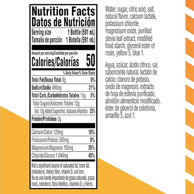 Gatorade Rapid Rehydration Electrolyte Beverage Lime Cucumber 20oz Bottles (12 Pack)