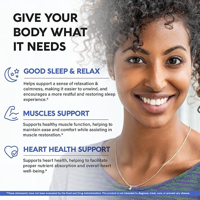 Magnesium Glycinate 500 mg - Chelated Supplement - High Absorption Form of Magnesium - Support for Sleep Muscle &amp Heart Health - Made in USA Lab Tested &amp Non-GMO - 240 Capsules