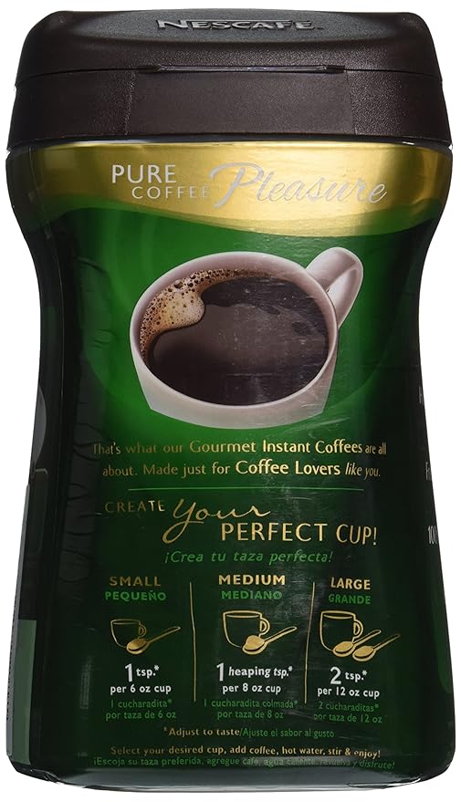 Nescafe Taster's Choice 100% Pure Instant Coffee Decaffeinated 10 oz