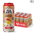 Yerba Mate Energy Drink - Low Sugar Sparkling Tea Cans with Ashwagandha Lion’s Mane USDA Organic Clean Energy Drink with 150mg Natural Caffeine Ola Mate Grapefruit Ginger