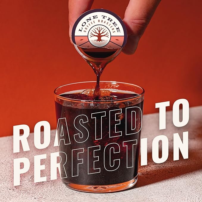 Lone Tree Single-Serve Coffee Pods – Premium 100% Arabica Liquid Concentrate – Daily Delight Medium Roast – 12 Pods – Ready Hot or Iced