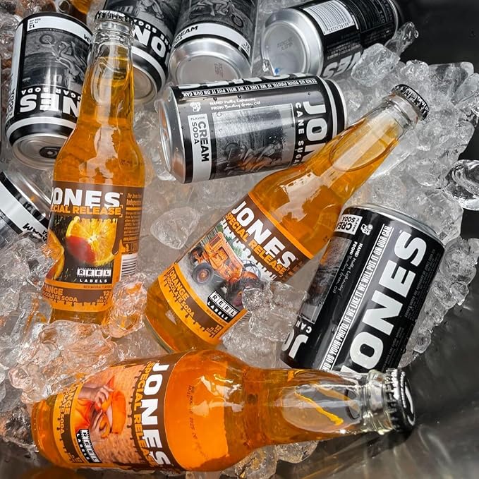 One(1) Single Bottle - Jones Soda Co. Special Release Soda Flavor | 100% Cane Sugar Soda | Craft Soda Pop | Soda Soft Drinks | Glass Bottle Soda