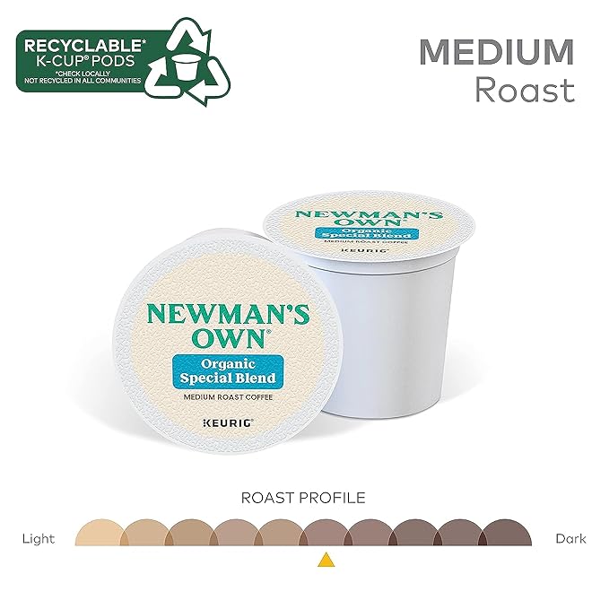 Keurig Coffee Pods K-Cups 16 / 18 / 22 / 24 Count Capsules ALL FLAVORS (24 Pods Newman's Own - Special Blend Extra Bold)