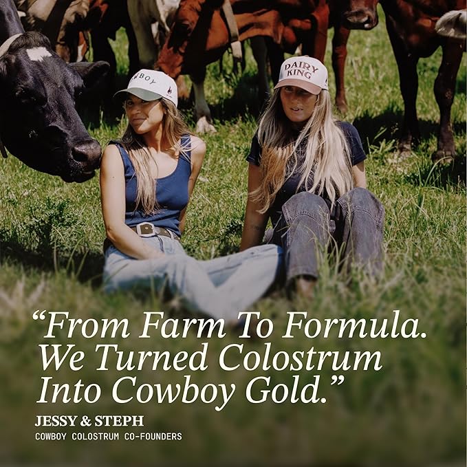 Cowboy - The Exclusive 1st Milking Whole Grass Fed Colostrum Supplement for Full Body Health - Bovine Colostrum Powder Packed w/Bioactive Nutrients (10 Travel Packs - Chocolate)