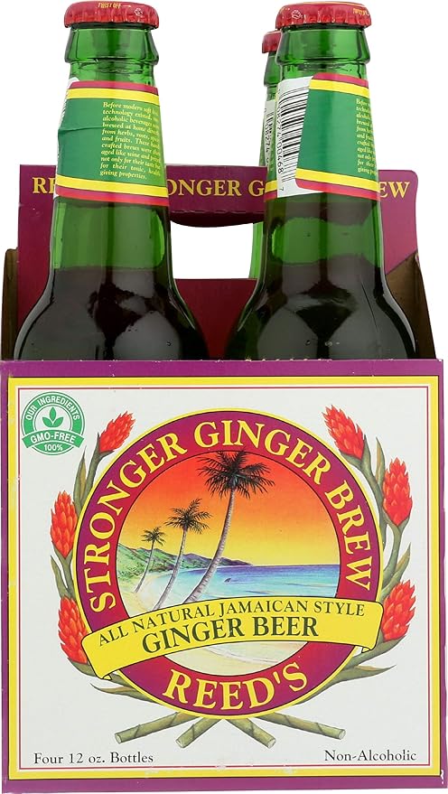 Reeds Ginger Brew Ginger Beer 12 Ounce 4 Pack