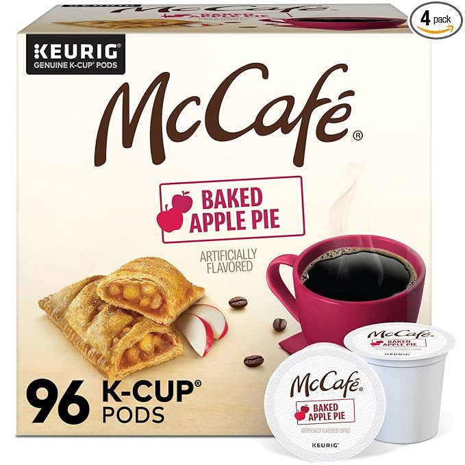 McCafe Baked Apple Pie Coffee Keurig Single Serve K-Cup Pods 96 Count