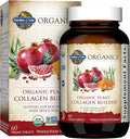 Garden of Life Organics Vegan Collagen Builder - Organic Plant Collagen Beauty Booster - Silica &amp Biotin for Hair Skin Nails and Joint Support – No Added Sugar 60 Tablets