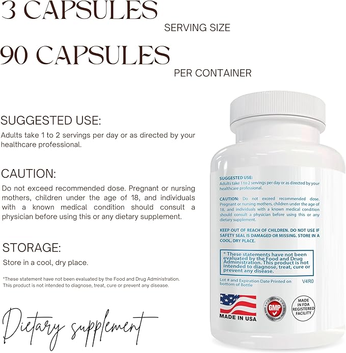 Collagen Complex | Supports Skin Hair Nails &amp Joint Health | Boosts Hydration Elasticity &amp Strength | 90 Capsules