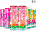 New Alani Energy Drinks Strawberry Sunrise Pink Slush Sherbet Swirl Flavors - Limited Edition Variety Pack-Sugar-Free Low-Calorie Energy Boost Drink 12 fl oz (Pack of 6)