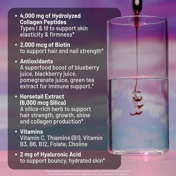 NatureWise [1] Hydrolyzed Liquid Collagen + Biotin + Vitamins - 30 Tubes[30 Day Supply] + [1] Omega 3 Fish Oil 1000mg + Vitamin E - Wild-Caught - 60 Softgels[30-Day Supply]
