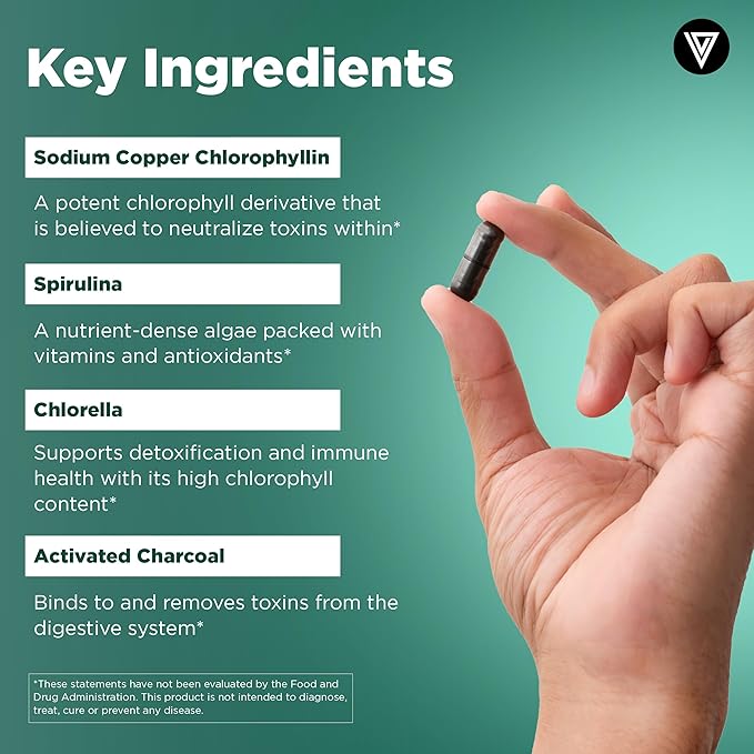 Vital Vitamins Multi Collagen Peptides Powder + Chlorophyll Complex Capsules