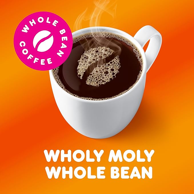 Dunkin' Original Blend Medium Roast Whole Bean Coffee 12 Ounces (Pack of 6)
