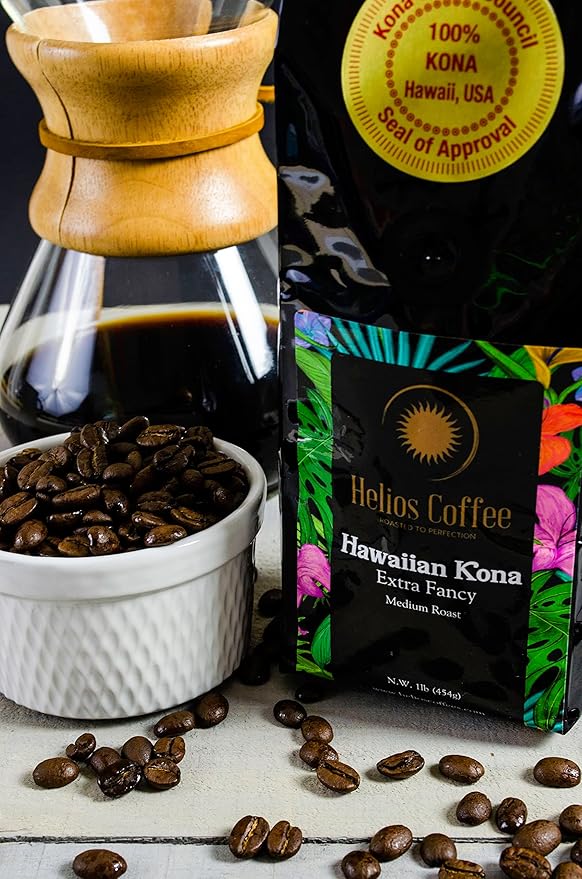 100% Hawaiian Kona Coffee Extra Fancy - Whole Bean - 1lb.