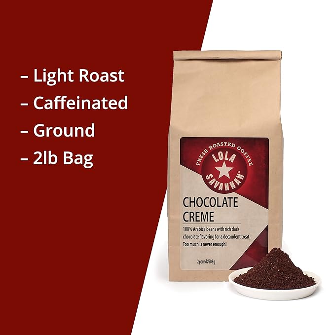 Lola Savannah Chocolate Creme Ground Caffeinated Coffee 2lb