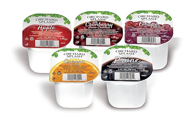 Orchard Splash 4oz Portion Control Juice Cups Prune 100% (Case of 48)