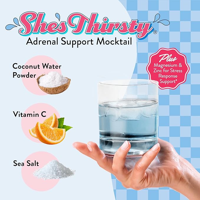 Legendairy Milk She’s Thirsty Retro Pop No Sugar Added Electrolytes Powder Packets–Coconut Water Mix for Women Instant Hydration Packets Immune Support Pregnancy Safe 18 Ct