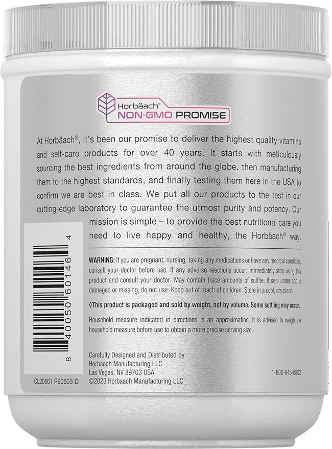 Horbäach Skin Rejuvenator with Verisol 10.58 oz | Bioactive Collagen Peptide Powder | Types I and III | Non GMO Gluten Free Supplement