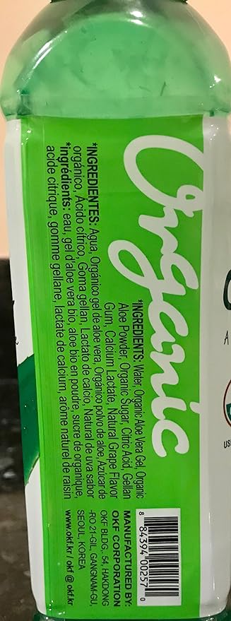 OKF Aloe Vera Drink in 16.9 Ounce Bottles Healthy Edition (Organic 10)