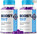 (2 Pack) Boost TRT Gummies Official BoostTRT Gummys with All Natural Ingredients Advanced Health &amp Wellness Support Formula with Max Strength Premium Active Lifestyle Vitamins (120 Gummies)