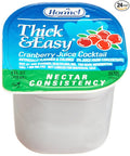 Hormel Thick &amp Easy Thickened Cranberry Juice Cocktail (Nectar Consistency) 4-Ounce Portion Control Cups (Pack of 24)