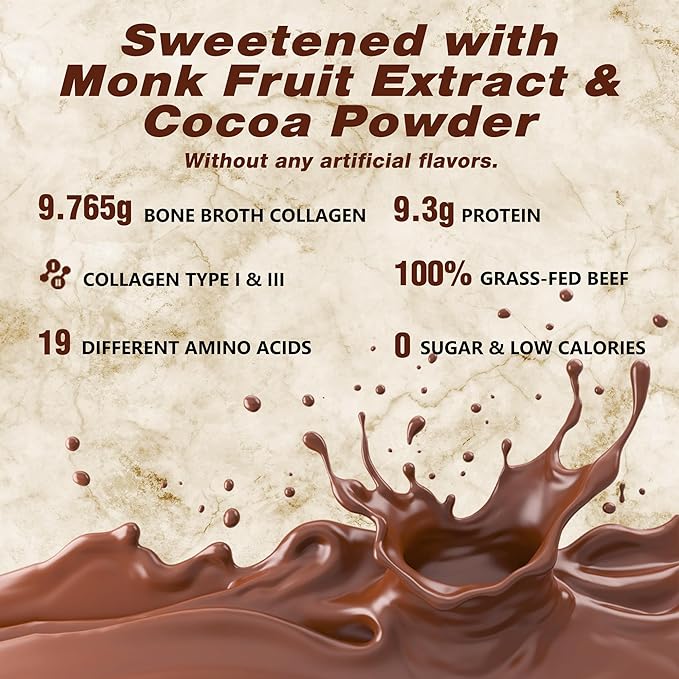 Zammex Collagen Peptides+Chocolate Bone Broth Powder