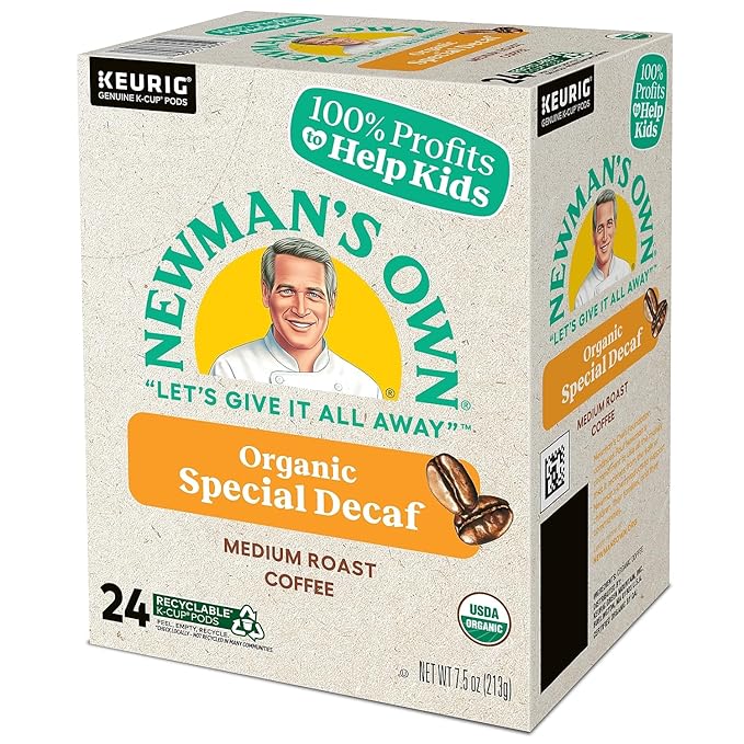 Newman's Own Organics -- SPECIAL DECAF COFFEE -- 96 K-Cups for Keurig