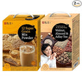Damtuh Korean Grain Drink Mix Bundle – Walnut Almond Adlay Tea Powder (Job’s Tears/Yulmu) + 12-Grain Misugaru Multigrain Powder Latte-Style Drink Caffeine-Free 18g x 50 / 20g x 40 Stick Packs