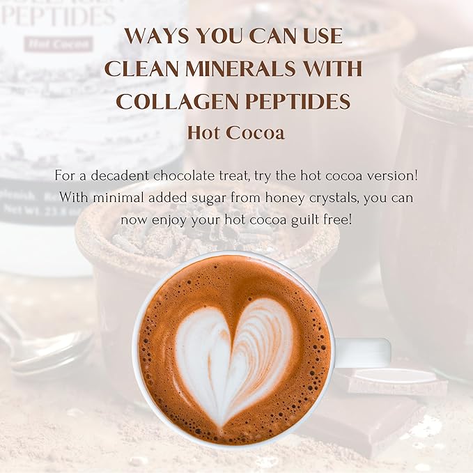 Mt. Capra Clean Minerals with Collagen Peptides | Healthy Hot Cocoa with Minerals from Goat Milk Whey and Grass-Fed Type I and III Collagen Peptides for 10 g Protein | 35 Servings - 3.3 Pounds