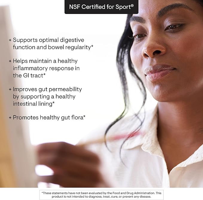 THORNE - Leaky Gut Support (Formerly EnteroMend) - Gut Health Supplement - Supports Optimal Digestive Function &amp Bowel Regularity* - NSF Certified for Sport - Orange Vanilla Flavor - 30 Servings