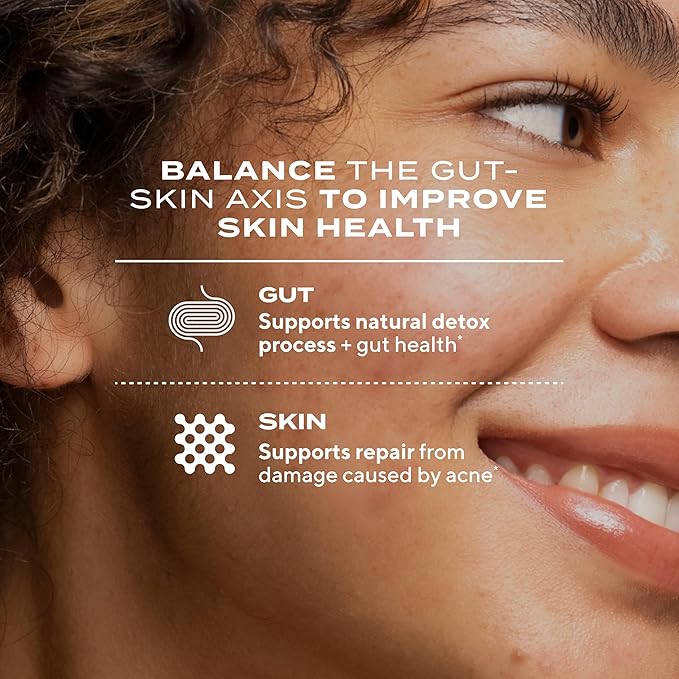 Murad Pure Skin Acne Supplements – 60 Tablets – Clear Skin Support with Blend of Vitamin A &amp B6 Zinc Amino Acids &amp Burdock Root – Promotes Healthy Skin Oil Balance Gut Health &amp Stress
