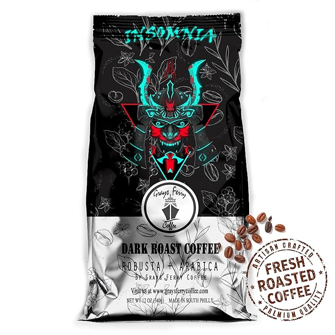 Dark Roast Coffee | Robusta | Arabica | Premium Coffee | Whole Beans | Grays Ferry -Freshly Roasted Strong for Intense Taste Lovers. Harvested from sustainable farms Recycable Package made by a Smal