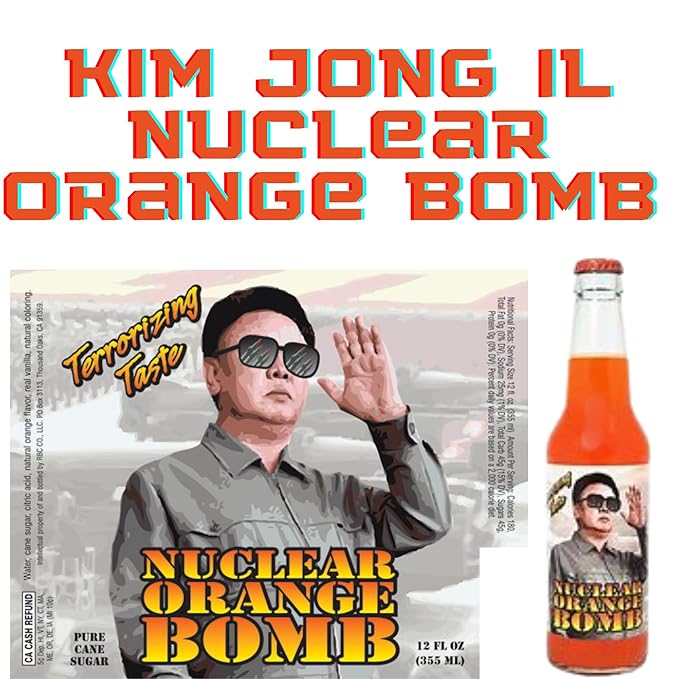 Dictator Soda Pack | 5 Hilarious Novelty Sodas | 12 oz Glass Bottles with Cane Sugar | Includes Crazy Soda Pop Bottle Opener