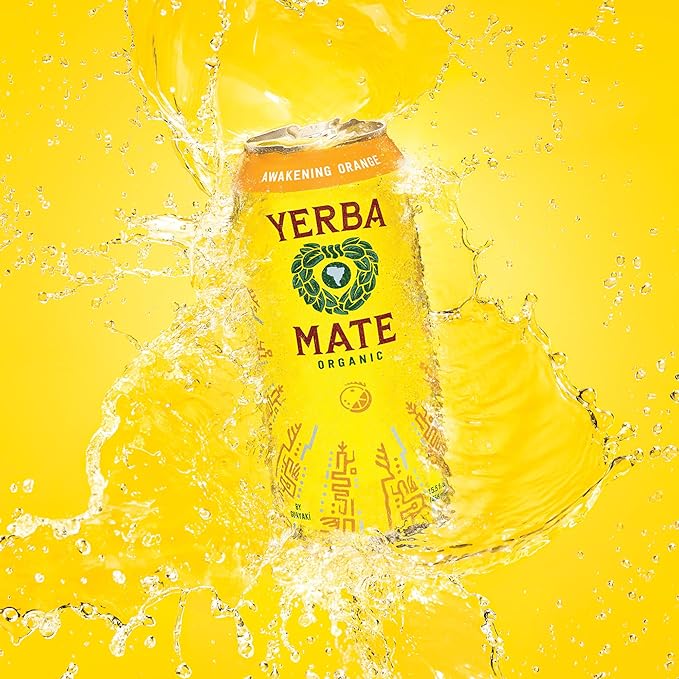 Yerba Madre Organic Yerba Mate Clean Energy Drink Alternative Bundle Revel Berry &amp Awakening Flavors 15.5 Oz (Pack of 24) 150mg Natural Caffeine Smooth Energy &amp Focus