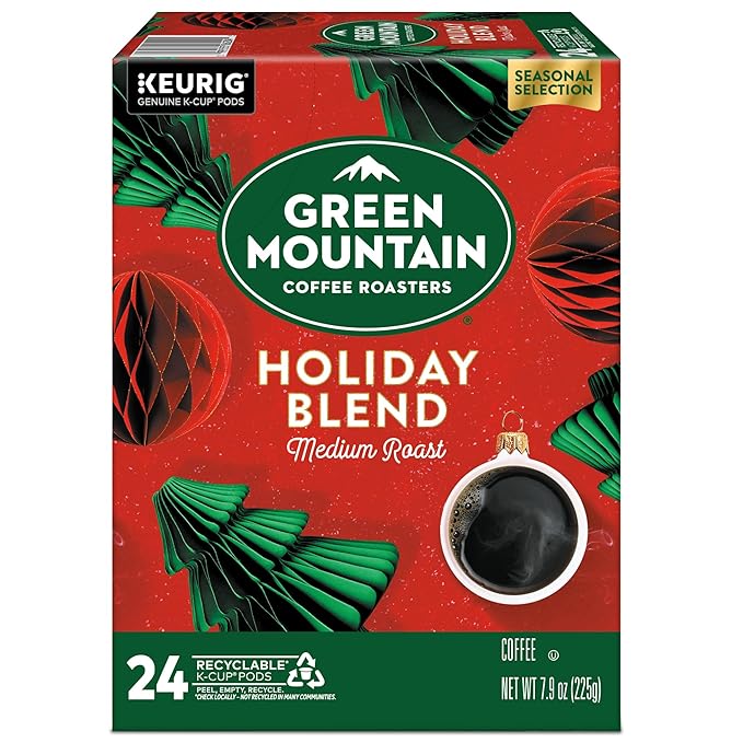 Green Mountain Coffee Roasters Holiday Blend Keurig Single Serve K-Cup Pods 96 Count