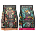 Bones Coffee Company Colombia and Costa Rica Single Origin Flavored Coffee Bundle Medium Roast Low Acid Arabica Beans 12 Oz Whole Bean