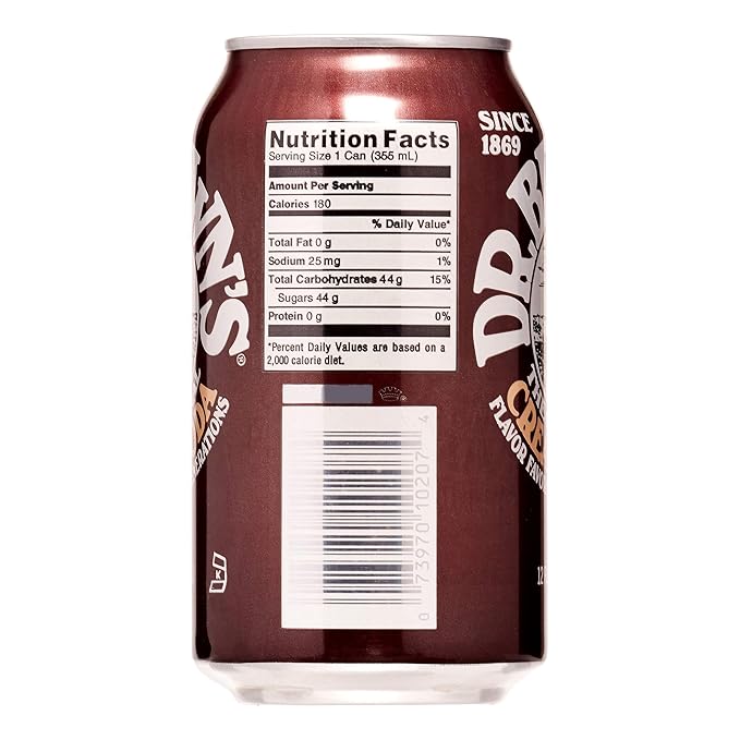 Dr. Browns Soda Cream Soda 12 oz can (Pack of 18 Total 216 Oz)