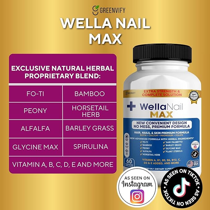 WellaNail MAX Hair Nails &amp Skin Supplement (3)