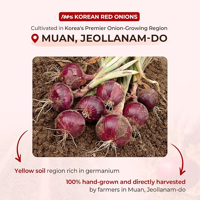 Jade Red Onion Extract [ Korean Food ] Antioxidant and Retinol Rich Healthy Vegetable Juice Drink All Nature No Additives [ JRND Foods ] 25 Pouches