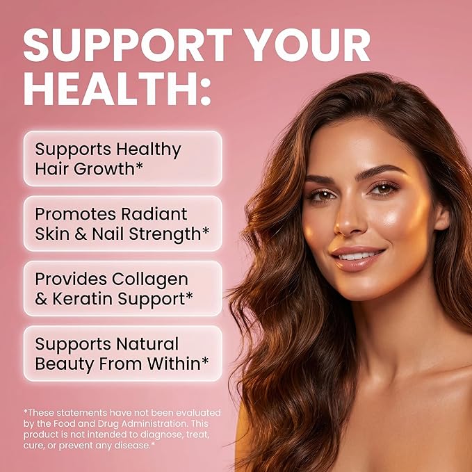 Liquid Biotin &amp Collagen Keratin Hyaluronic Acid Saw Palmetto Drops Vitamins for Hair Growth Support Silica Vitamin A C D Bamboo Turmeric Zinc Folate Magnesium Horsetail LuxFlo By Clean Nutra