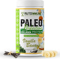 Paleo Perfection Vanilla Banana Grass Fed Beef Collagen Protein Powder with Stevia - Paleo Keto SCD AIP Protein Powder with Apple Fiber Carrot &amp Broccoli - 300g Protein Powder &amp Superfood