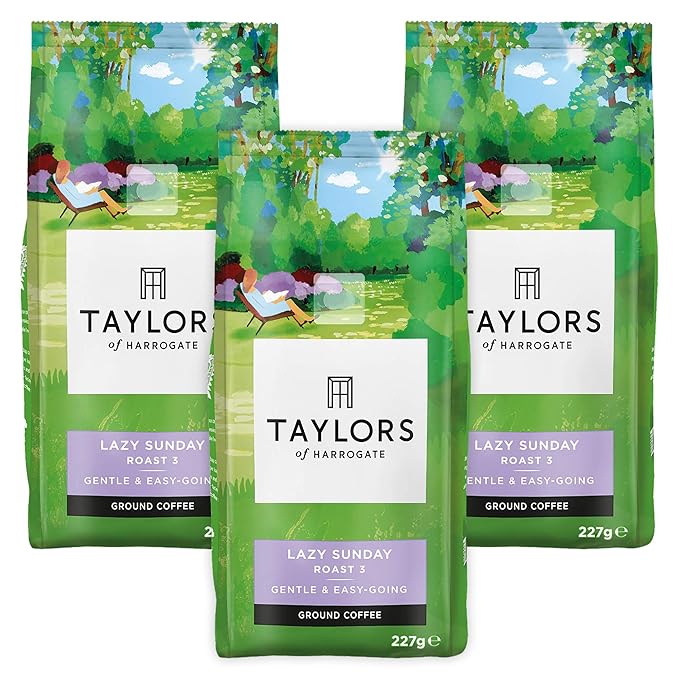 Taylors Of Harrogate - Lazy Sunday Ground Coffee - 227g (Pack of 3)