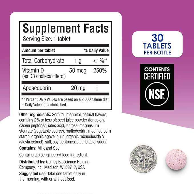 Prevagen Extra Strength Mixed Berry Chewables - 60 Tablets (2 Month Supply) | Formulated for Your Brain | 20mg of Apoaequorin Plus Vitamin D3 with 7-Day Pill Minder