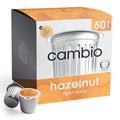 Cambio Roasters Hazelnut Light Roast Organic Coffee Pods - The Only Organic Recyclable Aluminum Coffee Pods Small Batch Roasted Keurig® Compatible Nutty Flavor &amp Longer Lasting Freshness 60 Co
